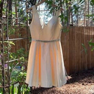 Pale vanilla formal dress, never worn only tried on. Canceled plans